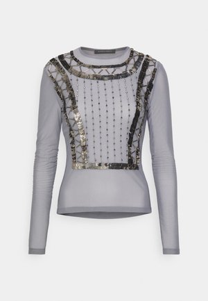 Alberta Ferretti Top s dlhým rukávom - grey