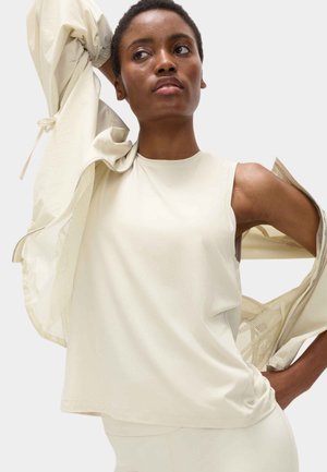 Marks & Spencer, ESSENTIAL ROUND NECK BOXY VEST TOP - Top - vanilla