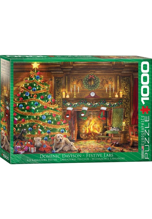 DOMINIC DAVISON  WEIHNACHTS LABRADORS  – Puzzle