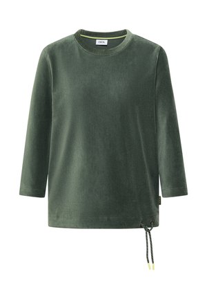 Cecil, 3/4-ARM SHIRT AUS CORD MIT TUNNELZUG - T-shirt à manches longues - dried olive green