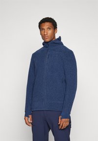 Norrøna FEMUND WARMWOOL3 HOOD - Fleecejacka - indigo night