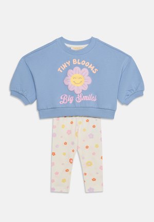 Friboo, TODDLER SET - SWEATSHIRT & LEGGINGS - Tights - off-white/blue