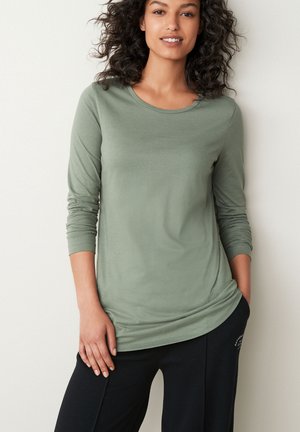 LONGLINE LONG SLEEVE - Long sleeved top - khaki
