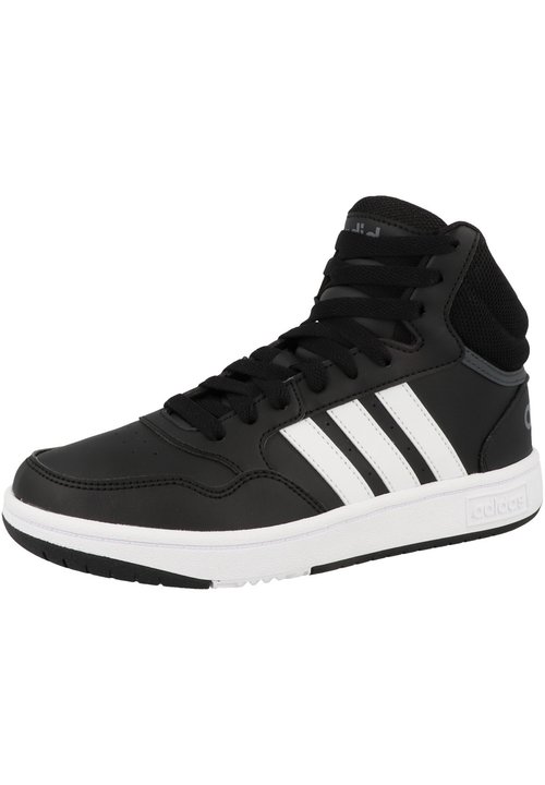 adidas Hoops Mid Core Black Cloud White Grey (GS) — foto 2