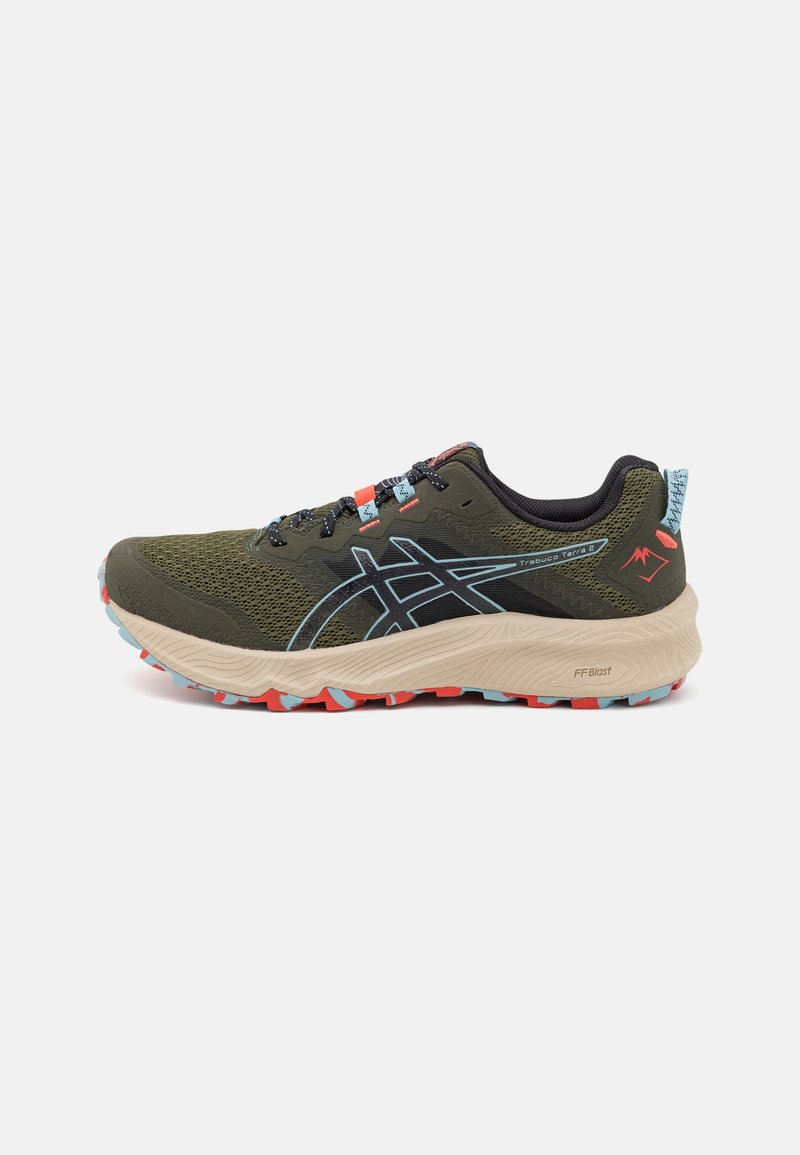ASICS TRABUCO TERRA 2 - Løpesko for mark - smog green/smoke blue