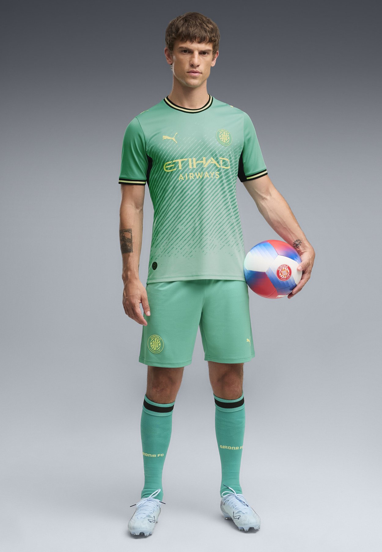 PUMA GIRONA F.C. 26/27 SHORTS - Sports shorts - vibrant green- black
