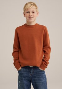 WE Fashion STRUCTUUR - Pulover - brown