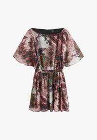 Sélectionné, black pink floral printed