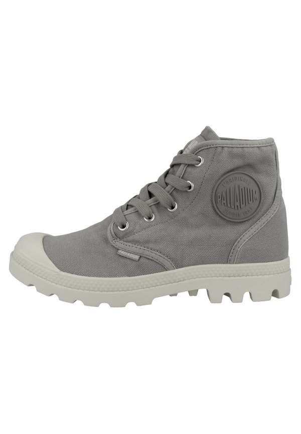 Lace-up ankle boots - gray flannel