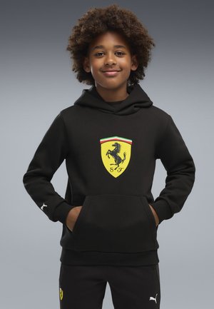 Puma, SCUDERIA FERRARI COLOURED SHIELD FLEECE-HOODIE - Hættetrøje - black