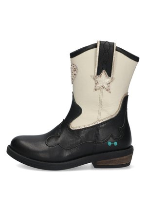 ROOS RODEO - Cowboy-/Bikerlaarsjes - zwart wit
