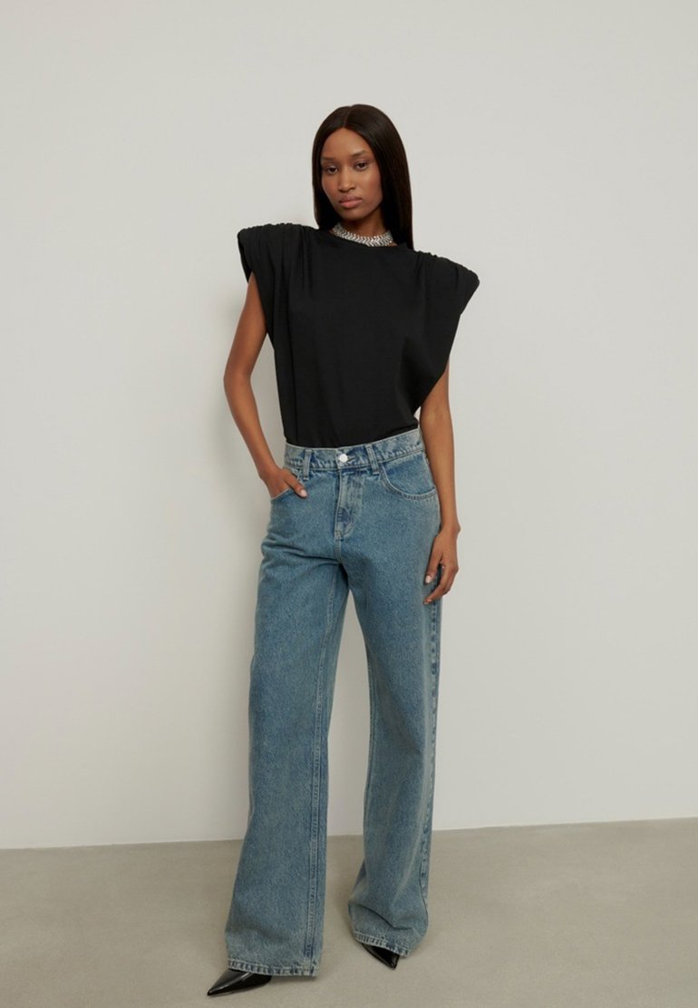 LA MANIA JANE Jeansy Dzwony/niebieski Zalando.pl