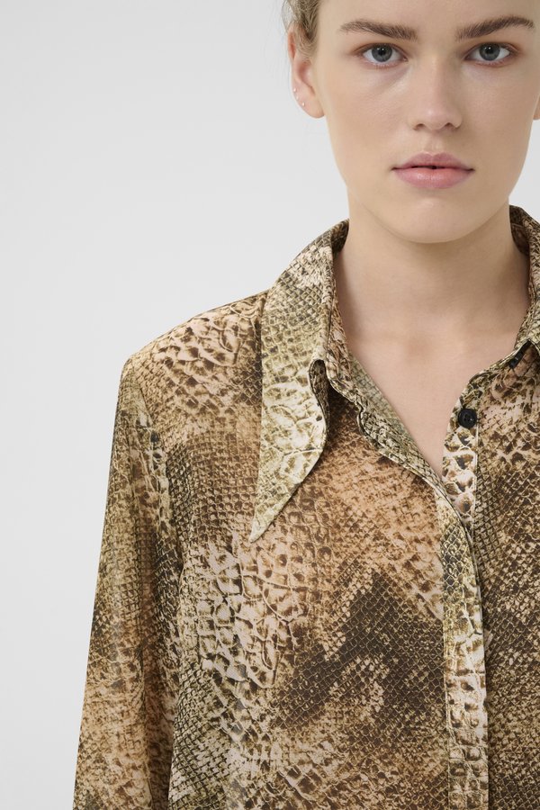 SANKA - Button-down blouse - golden3