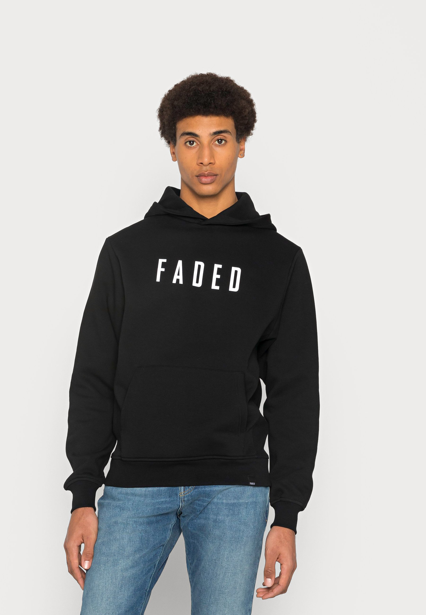 FADED CLASSIC MID LOGO HOODIE - Felpa - black/nero - Zalando.it