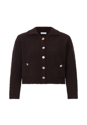 Rich & Royal, RICH & ROYAL CARDIGAN - Cardigan - chocolate torte