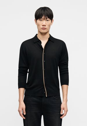 KNITTED - Kardigán - black