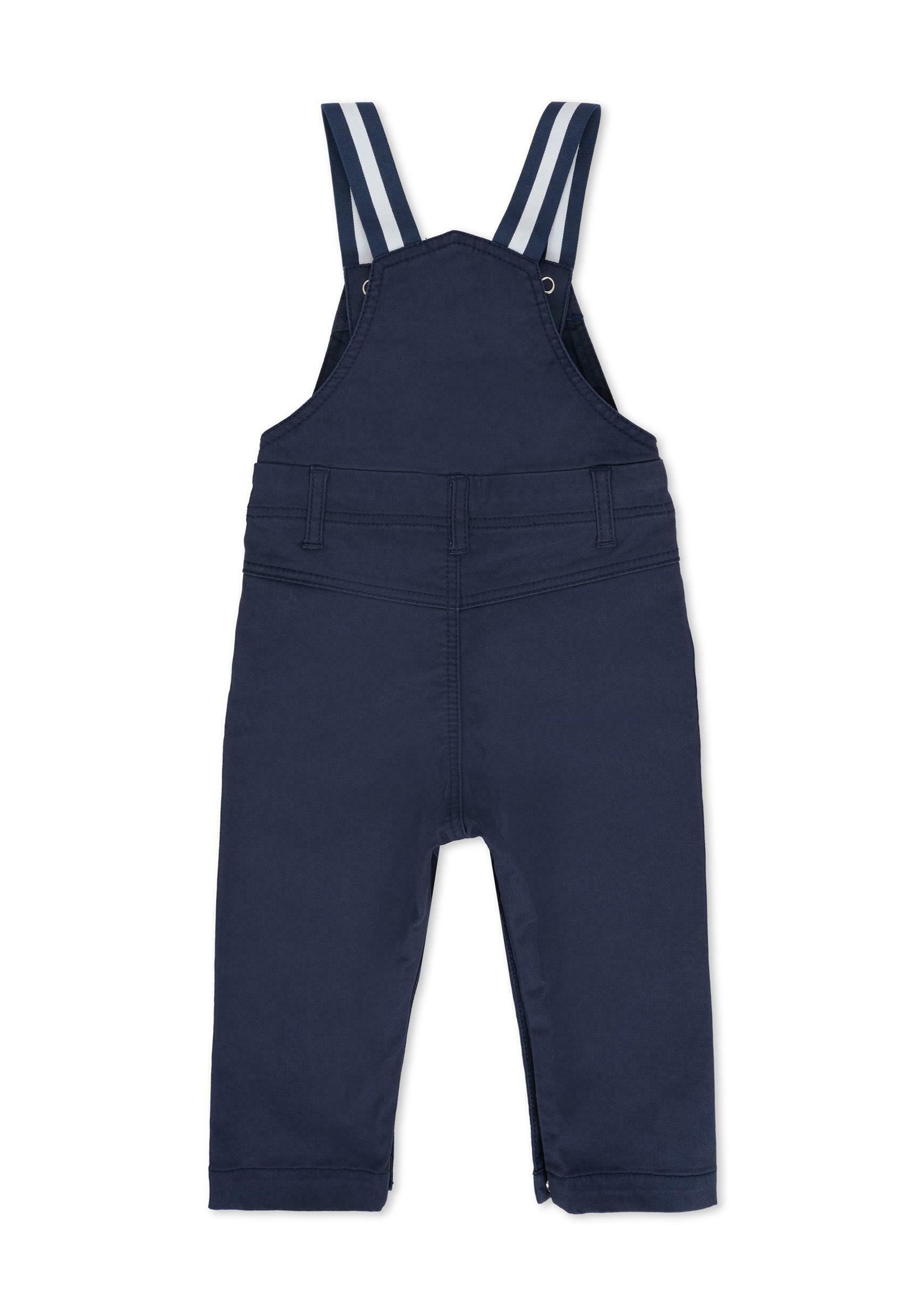 Salopette Bébé Bleue BOSS - Modèle J94351 849, 73% Coton 27% élasthanne, Bretelles Réglables - 3