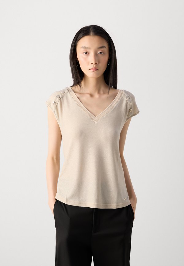 DILI - Print T-shirt - beige melange2