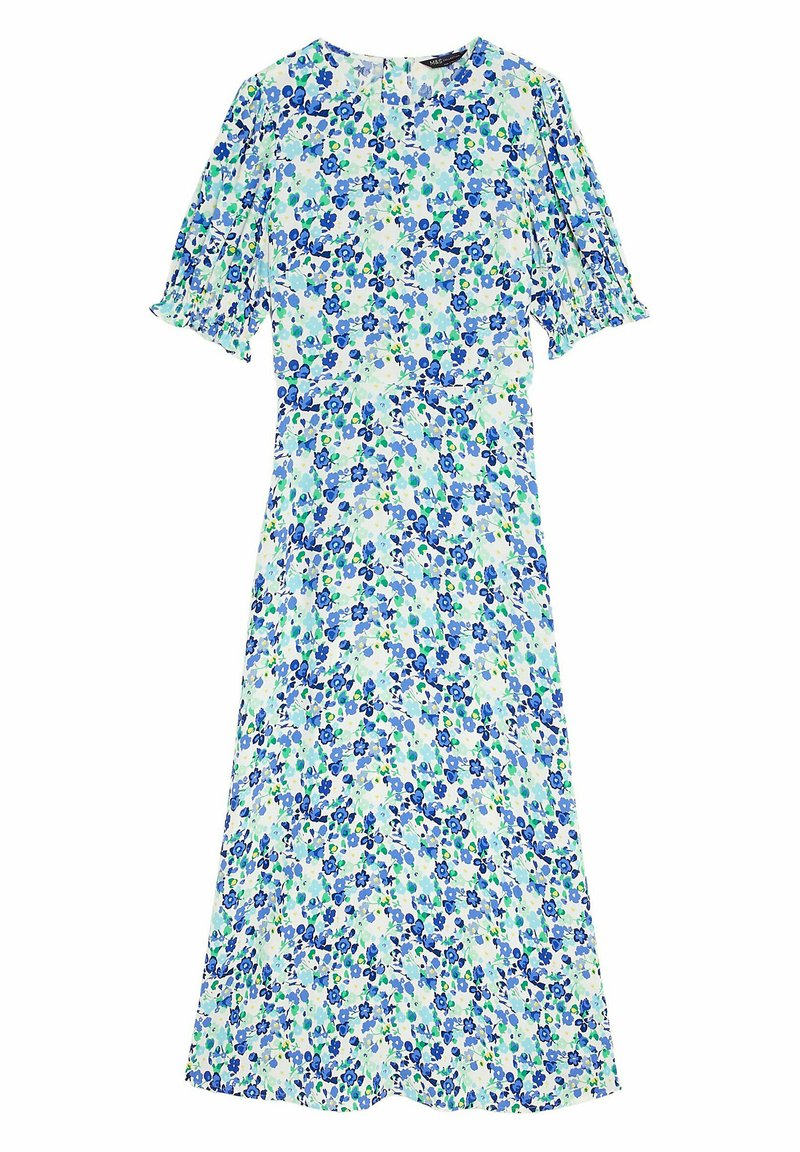 Marks & Spencer FLORAL MIDAXI TEA Maxikleid blue mix/blau Zalando.at