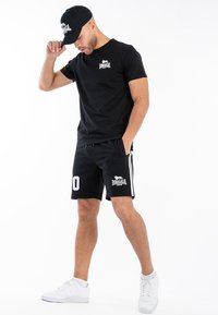 Lonsdale NORMALE PASSFORM MARWICK - Pantaloni sportivi - black white