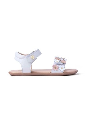 BAREFOOT - PIEL BRILLO Y FLORES LOITOK  - Sandali - blanco