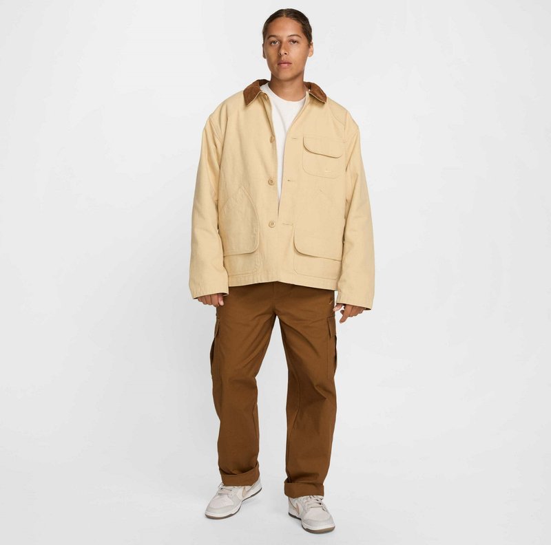 Nike Sportswear Halflange jas geel