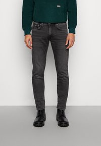 Pepe Jeans STANLEY - Calças de ganga justas - black denim