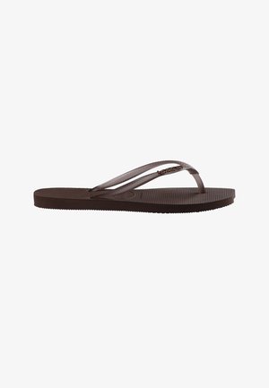 Havaianas, SLIM SPLIT - Teenslippers - dark brown