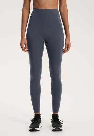 HIGH-RISE COMPRESSIVE CORE CONTROL ANKLE-LENGTH - Tights - mottled dark grey