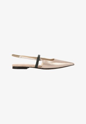 Brunello Cucinelli, Ballerines à brides arrière - beige