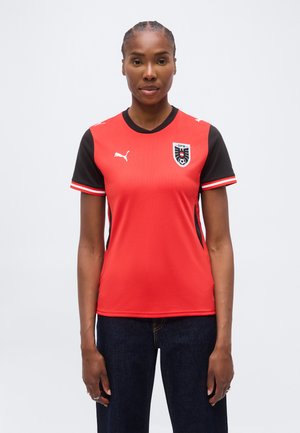 Puma AUSTRIA ÖFB HOME JERSEY REPLICA W  - T-shirt imprimé - puma red/puma black