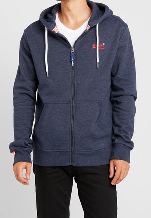 Tröja med dragkedja - dark blue