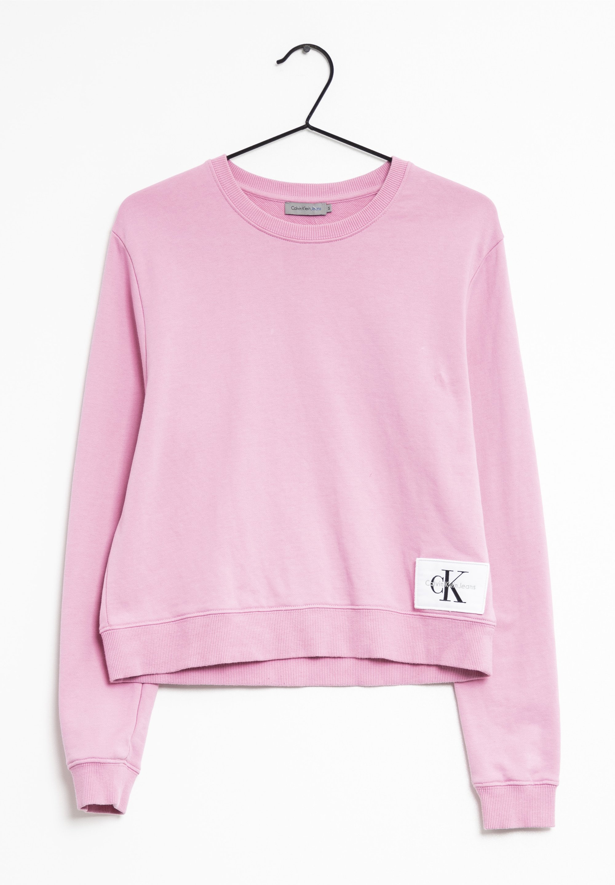 Crew Neck Calvin Klein Pullover Rosa Calvin Klein Jeans Badge Crew