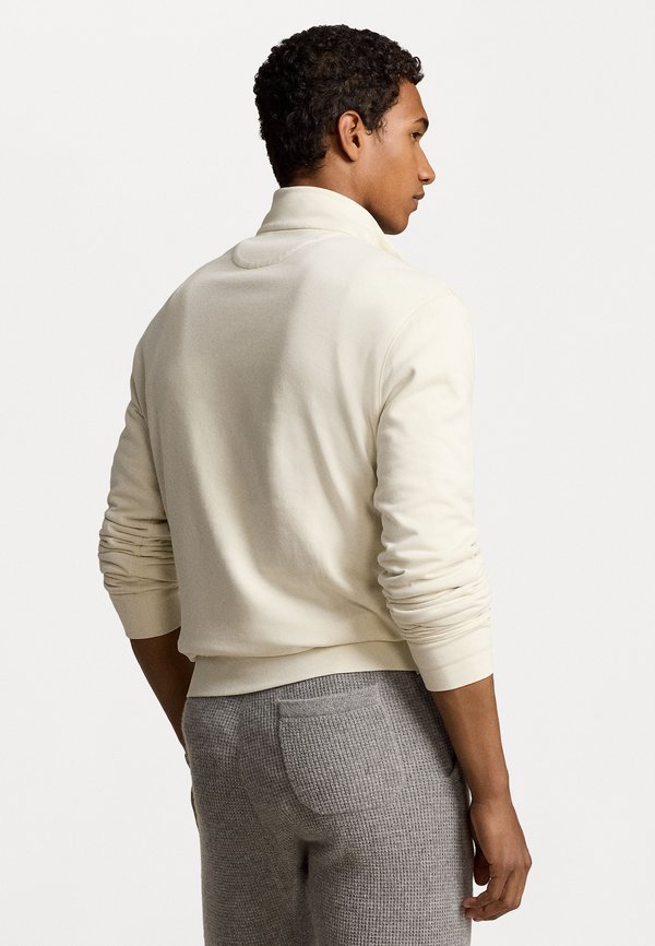 LUXURY JERSEY QUARTER ZIP PULLOVER - Sweatshirt - parchment cream2