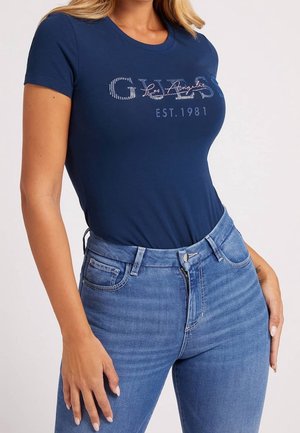 Guess T-shirt con stampa - dark blue