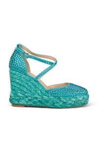 Talons Compensés Bleu Luxury Rebel - Taille UK 5 (EU 38) - Neuf Avec Emballage - Style Rebelle Et Chic