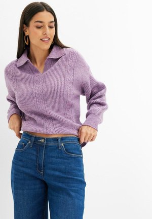 bonprix Strickpullover - purple