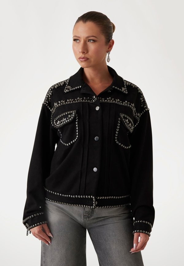 NIETEN - Kunstlederjacke - schwarz