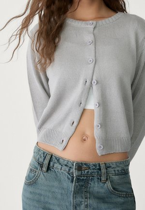 Strickjacke - light grey