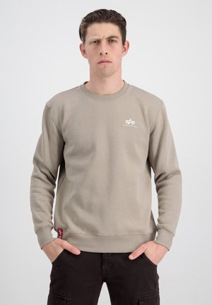 BASIC SMALL LOGO - Mikina - vintage sand