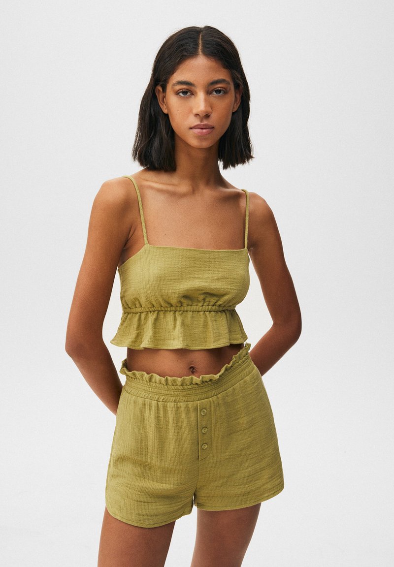 PULL&BEAR Top green/verde Zalando.ro