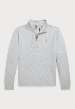 Polo Ralph Lauren COTTON INTERLOCK QUARTER-ZIP PULLOVER - Top s dlhým rukávom - andover heather