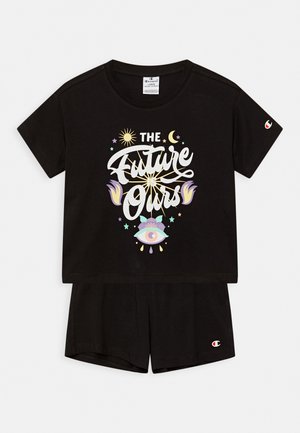 IDEA MIX SET - T-shirt con stampa - black
