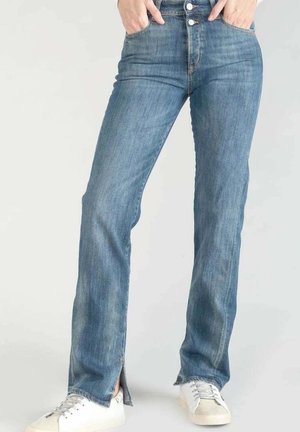 MOM TAILLE HAUTE LONGUEUR 34 - Jean droit - bleu
