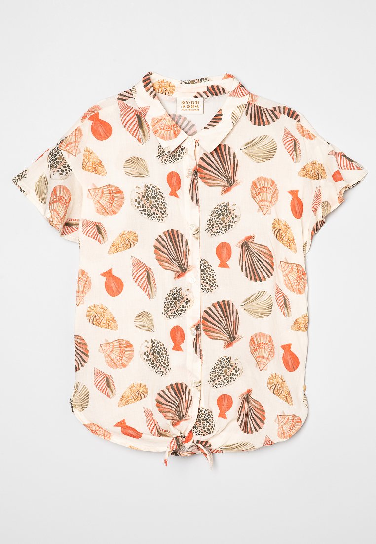 Scotch & Soda Overhemdblouse oranje Scotch & Soda Overhemdblouse oranje