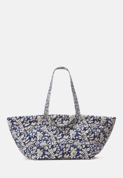 Polo Ralph Lauren QUILTED FLORAL COTTON EXTRA LARGE TOTE - Maisiņveida soma - navy