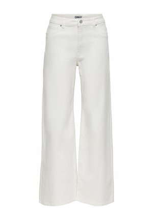 ONLY JEANS MIT WEITEM BEIN ONLMADISON-SILLE HOHE TAILLE WEITER BEINSCHNITT JEANS - Trapézfarmer - bright white