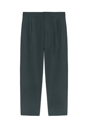 RELAXED FIT PLEATED  - Pantalon classique - bottle green