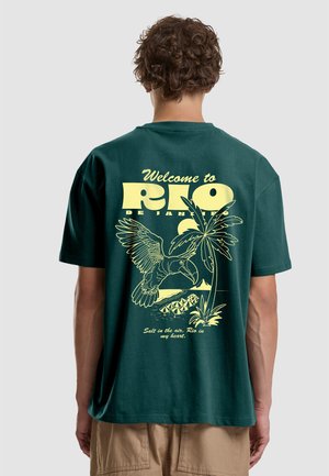 Mister Tee, WELCOME TO RIO OVERSIZE TEE - Tričko s potlačou - bottlegreen