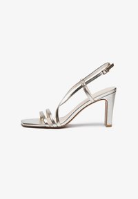 LEATHER - Korolliset sandaalit - light gold-coloured